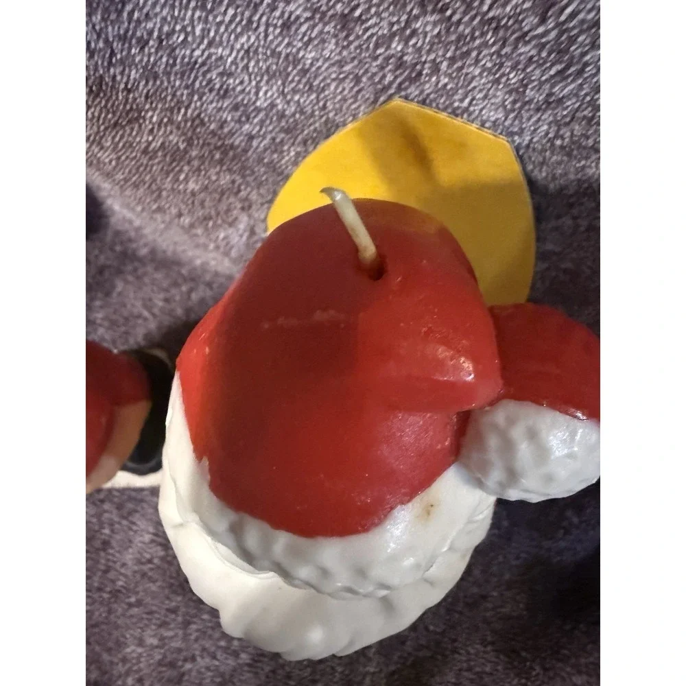 Vtg‎ Gurley or Suni brand Santa Claus wax figurines